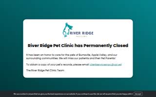 River Ridge Pet Clinic website