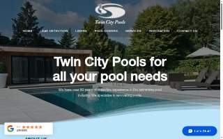 Twin City Pools website
