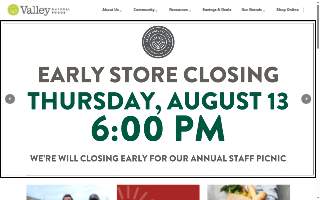 Valley Natural Foods website