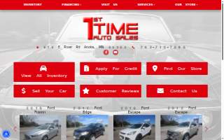 1st Time Auto Sales of Champlin website