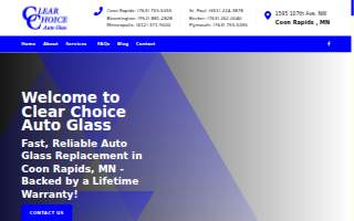 Clear Choice Auto Glass website