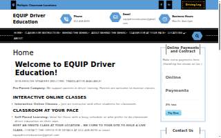 EQUIP Driver Education, LLC website