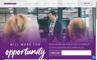 PrideStaff website