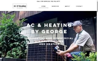 A C & Heating By George website
