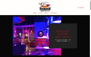 Dog Park Gourmet Hot Dogs website