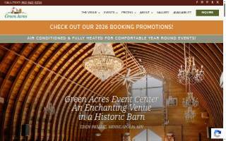 Green Acres Event Center website