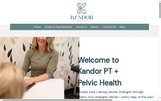 Kandor PT + Pelvic Health website