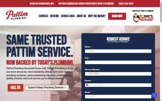 Pattim Plumbing website