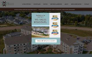 Riley Crossing Senior Living website
