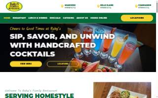Ruby’s Family Restaurant website
