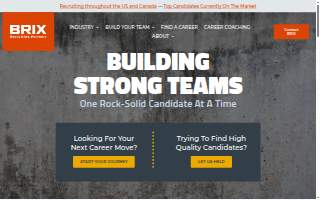 BRIX Recruiting Partners website