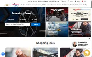 Lenzen Chevrolet Service website