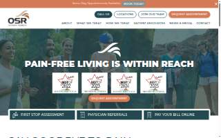 OSR Physical Therapy of Chaska website