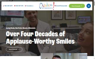 Ovation Orthodontics website