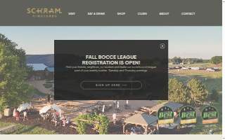 Schram Vineyards Winery & Brewery of Chaska website