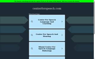 Center for Speech, Language, and Learning, Inc. website