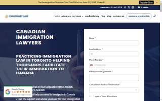 Chaudhary Law Office website