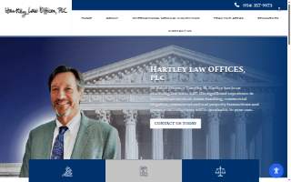Hartley Law Office website