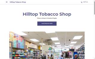 Hilltop Tobacco Shop website