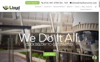 Lloyd Security Inc of Columbia Heights website