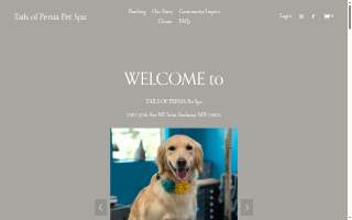 Tails of Persia Pet Spa website