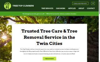 Tree Top Climbers MN, Inc of Columbia Heights website