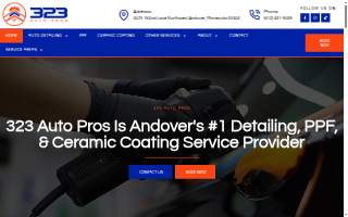 323 Auto Pros - Car Detailing, Ceramic Coating, and Paint Protection Film (PPF) of Coon Rapids website