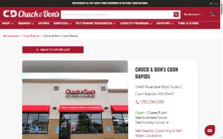 Chuck & Don's Pet Food & Supplies of Coon Rapids website
