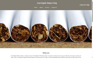 Coon Rapids Tobacco Shop website