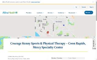 Courage Kenny Sports & Physical Therapy – Coon Rapids, Mercy Specialty Center website
