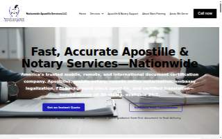 Nationwide Apostille Services LLC of Coon Rapids website