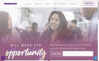 PrideStaff website