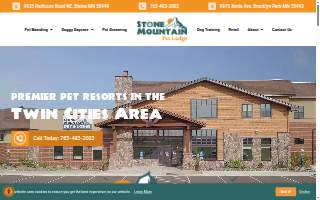 Stone Mountain Pet Lodge - Blaine Radisson website
