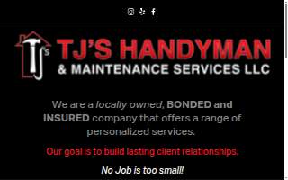 TJ's Handyman Service, LLC website