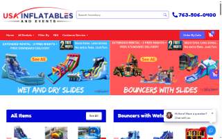 USA Inflatables and Events website