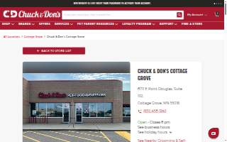 Chuck & Don's Pet Food & Supplies of Cottage Grove website