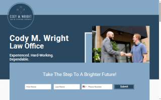 Cody M. Wright DWI & Criminal Defense website