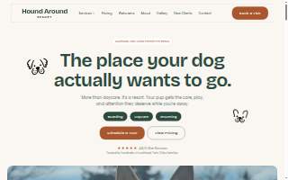 Hound Around Resort of Cottage Grove website