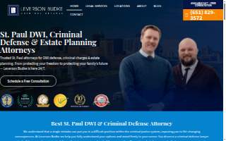 Leverson Budke DWI & Criminal Defense of Cottage Grove website
