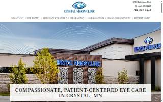 Crystal Vision Clinic website