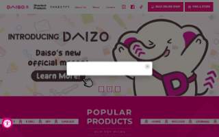 Daiso - Japanese Household Goods of Crystal website