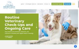 Heritage Animal Hospital of Plymouth & Maple Grove website