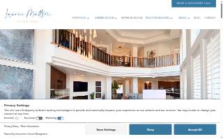 Laurie Mattson Interiors of Crystal website