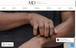 Mittal Dermatology of Crystal website