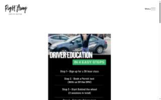 Right Away Driving School of Crystal website