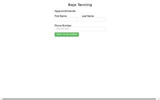Baja Tanning website