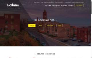 Greg Follmer Commercial Real Estate website
