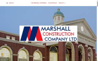 Marshall Construction Services website