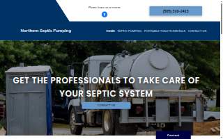 Northern Septic Pumping website