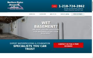 Northern States Basement Systems website